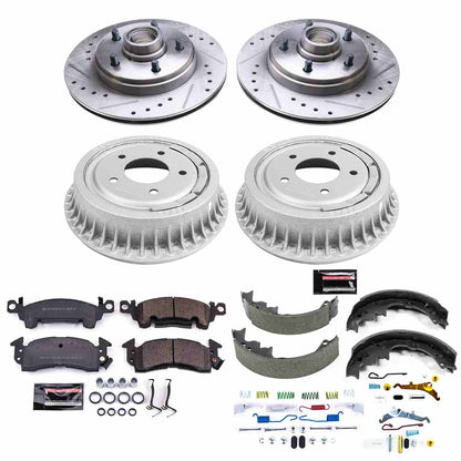 PowerStop Power Stop 90-93 Chevrolet Astro Front & Rear Z23 Evolution Sport Brake Kit K15047DK