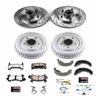 PowerStop Power Stop 1991 Chevrolet S10 Blazer Front & Rear Z36 Truck & Tow Brake Kit K15051DK-36