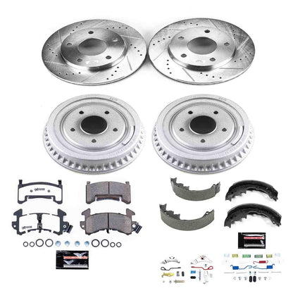 PowerStop Power Stop 1984 GMC S15 Front & Rear Z26 Street Warrior Brake Kit K15052DK-26