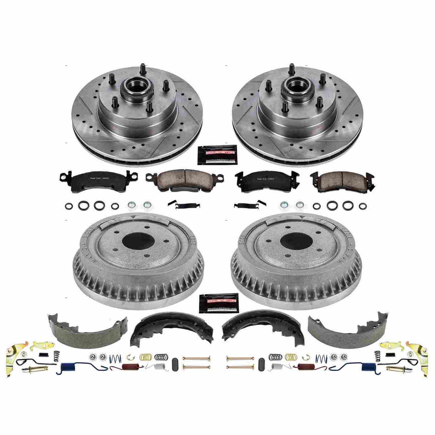 PowerStop Power Stop 71-72 Oldsmobile Cutlass Supreme Front & Rear Z23 Evolution Sport Brake Kit K15055DK
