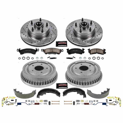 PowerStop Power Stop 71-72 Oldsmobile Cutlass Supreme Front & Rear Z23 Evolution Sport Brake Kit K15055DK