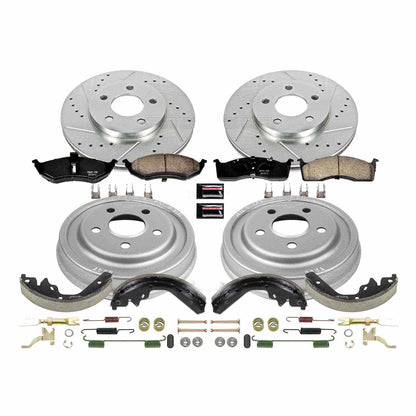 PowerStop Power Stop 00-05 Dodge Neon Front & Rear Z23 Evolution Sport Brake Kit K15058DK