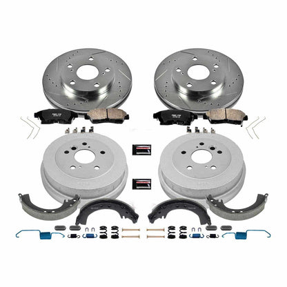 PowerStop Power Stop 92-01 Toyota Camry Front & Rear Z23 Evolution Sport Brake Kit K15059DK