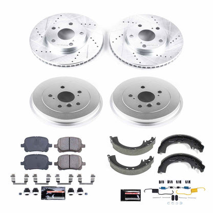 PowerStop Power Stop 02-03 Toyota Solara Front & Rear Z23 Evolution Sport Brake Kit K15065DK