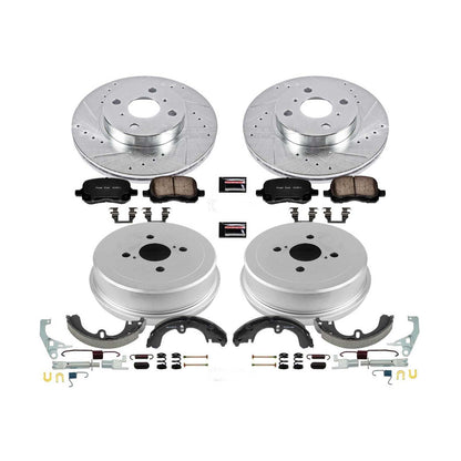 PowerStop Power Stop 98-02 Chevrolet Prizm Front & Rear Z23 Evolution Sport Brake Kit K15078DK