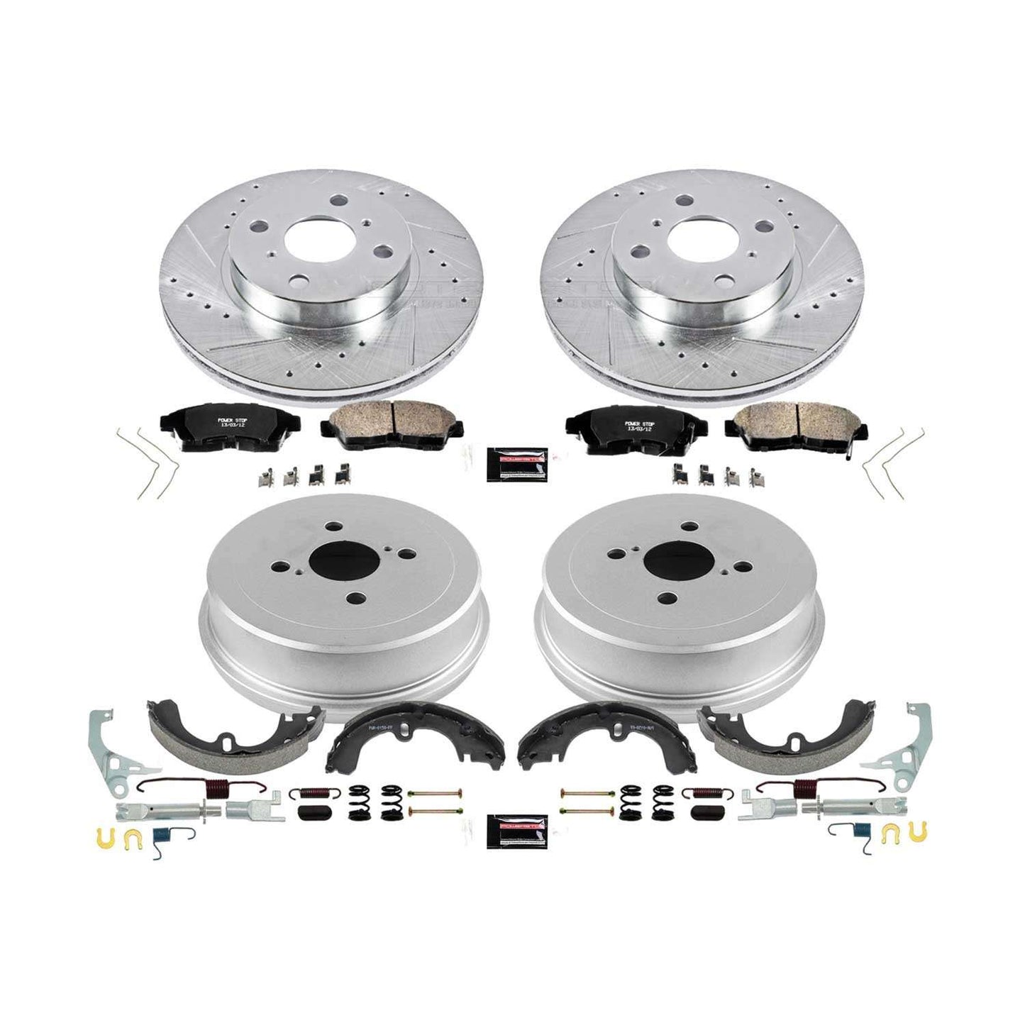 PowerStop Power Stop 93-97 Toyota Corolla Front & Rear Z23 Evolution Sport Brake Kit K15079DK