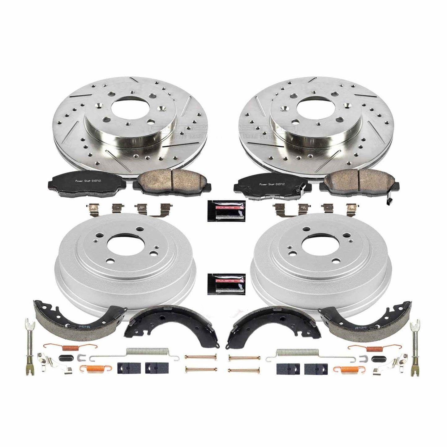 PowerStop Power Stop 96-00 Honda Civic Front & Rear Z23 Evolution Sport Brake Kit K15086DK