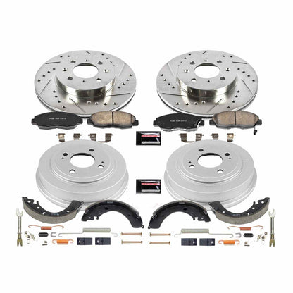 PowerStop Power Stop 96-00 Honda Civic Front & Rear Z23 Evolution Sport Brake Kit K15086DK
