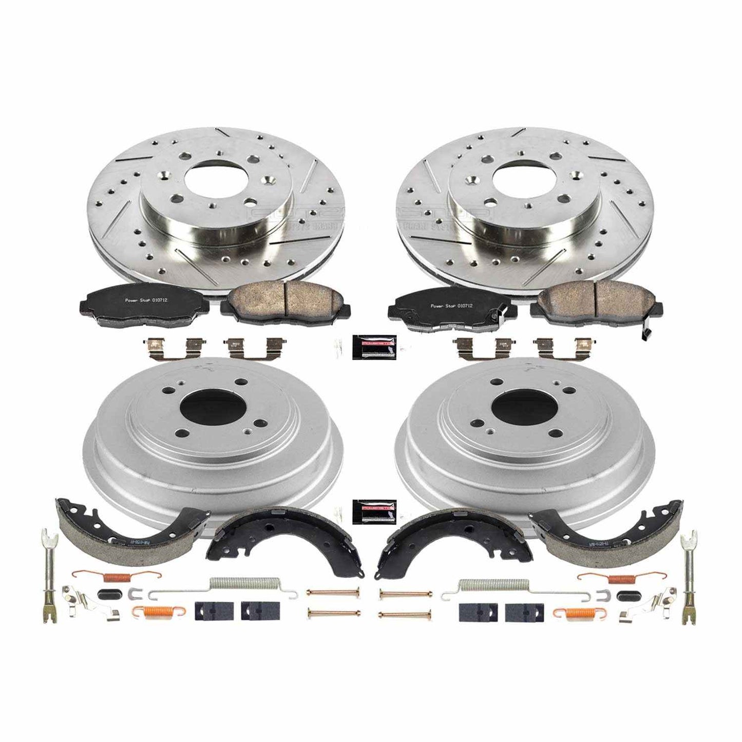 PowerStop Power Stop 2001 Honda Civic Front & Rear Z23 Evolution Sport Brake Kit K15087DK