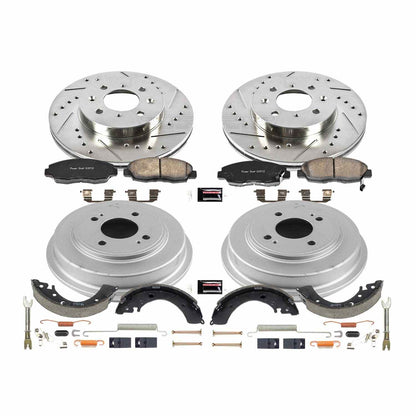 PowerStop Power Stop 2001 Honda Civic Front & Rear Z23 Evolution Sport Brake Kit K15087DK