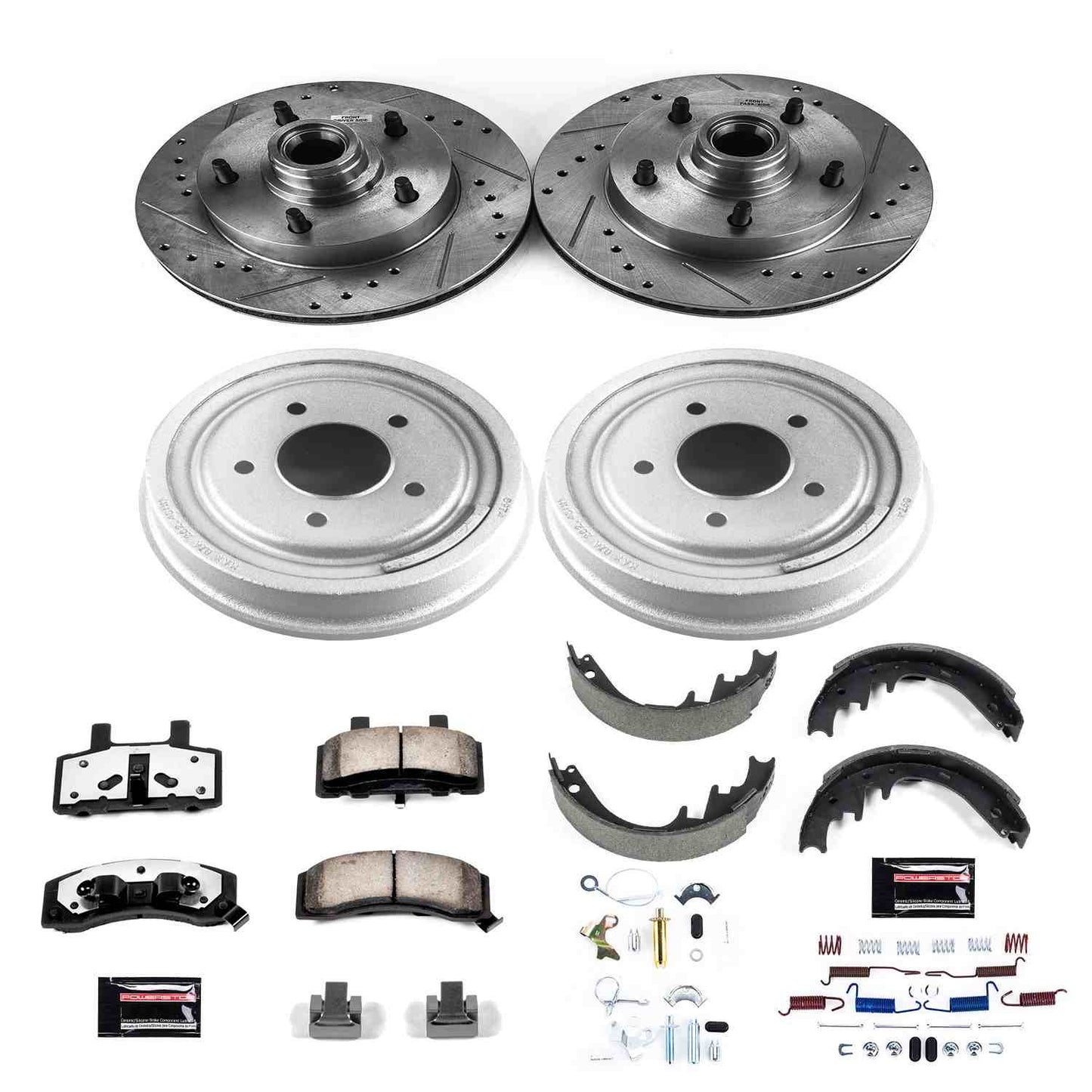 PowerStop Power Stop 90-93 Ford E-150 Front & Rear Z36 Truck & Tow Brake Kit K15089DK-36