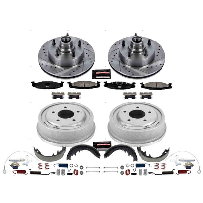 PowerStop Power Stop 94-96 Ford E-150 Front & Rear Z23 Evolution Sport Brake Kit K15091DK