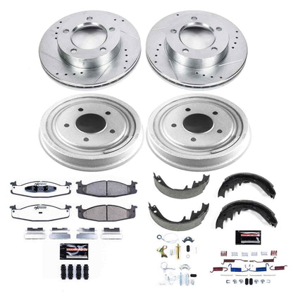 PowerStop Power Stop 94-96 Ford F-150 Front & Rear Z36 Truck & Tow Brake Kit K15093DK-36
