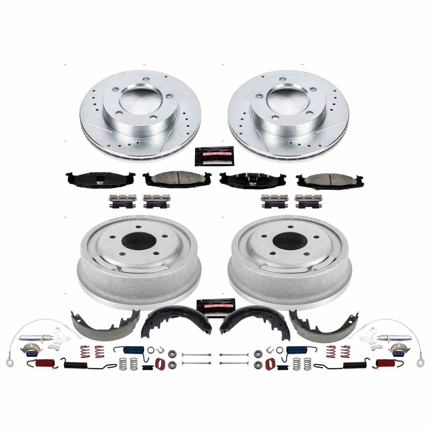 PowerStop Power Stop 94-96 Ford F-150 Front & Rear Z23 Evolution Sport Brake Kit K15093DK