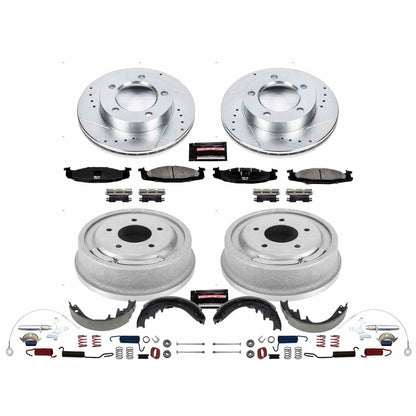 PowerStop Power Stop 94-96 Ford F-150 Front & Rear Z23 Evolution Sport Brake Kit K15093DK