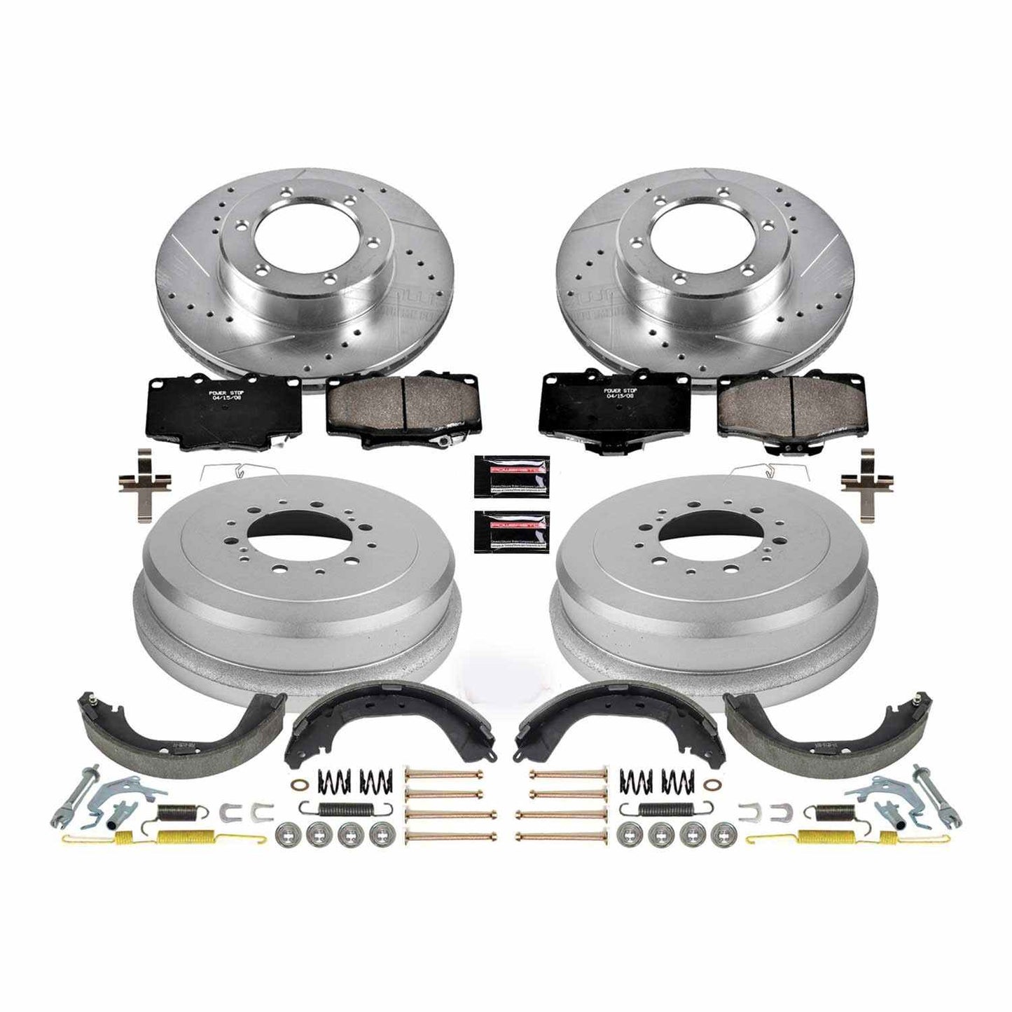 PowerStop Power Stop 91-95 Toyota 4Runner Front & Rear Z23 Evolution Sport Brake Kit K15094DK