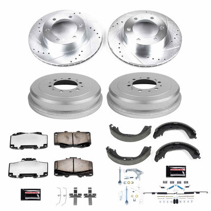 PowerStop Power Stop 95-00 Toyota 4Runner Front & Rear Z36 Truck & Tow Brake Kit K15096DK-36