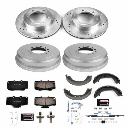 PowerStop Power Stop 95-02 Toyota Tacoma Front & Rear Z23 Evolution Sport Brake Kit K15097DK