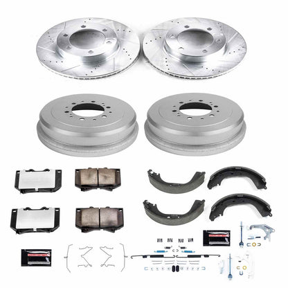 PowerStop Power Stop 00-02 Toyota Tundra Front & Rear Z36 Truck & Tow Brake Kit K15099DK-36