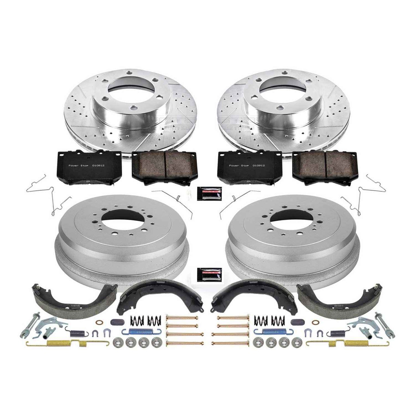 PowerStop Power Stop 00-02 Toyota Tundra Front & Rear Z23 Evolution Sport Brake Kit K15099DK