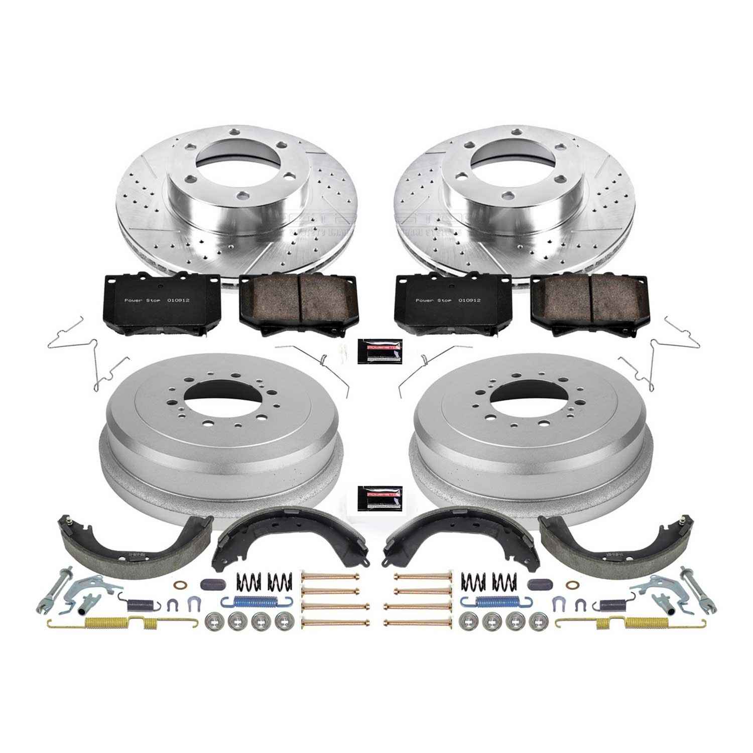PowerStop Power Stop 00-02 Toyota Tundra Front & Rear Z23 Evolution Sport Brake Kit K15099DK