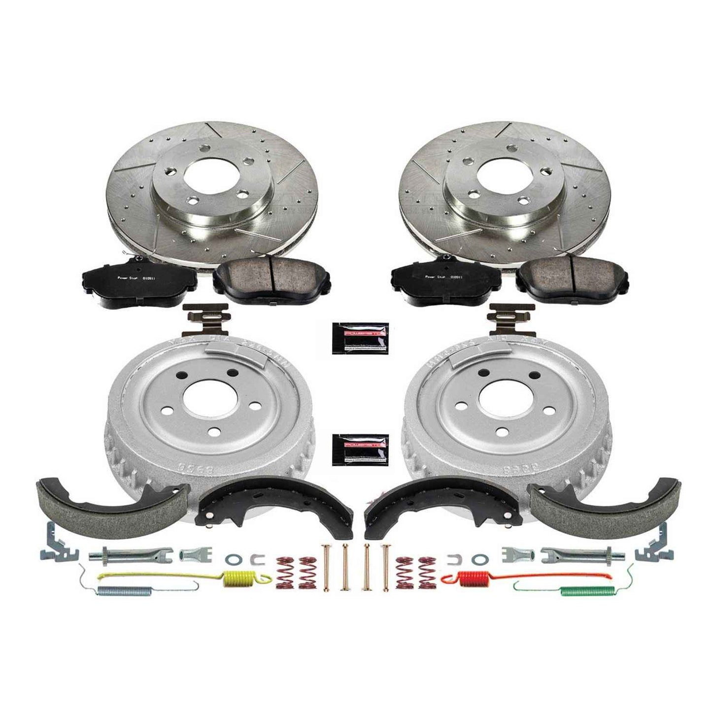 PowerStop Power Stop 94-00 Ford Taurus Front & Rear Z23 Evolution Sport Brake Kit K15101DK