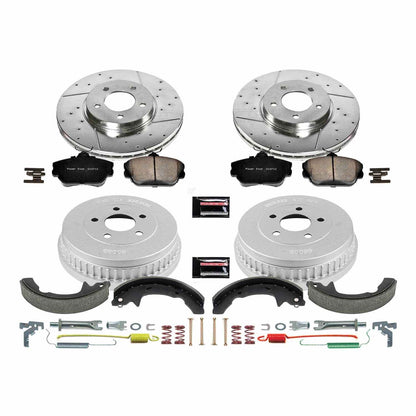 PowerStop Power Stop 01-07 Ford Taurus Front & Rear Z23 Evolution Sport Brake Kit K15102DK