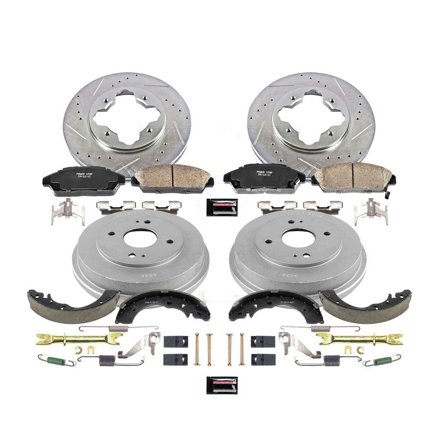 PowerStop Power Stop 90-93 Honda Accord Front & Rear Z23 Evolution Sport Brake Kit K15104DK