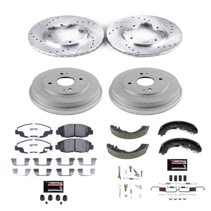 PowerStop Power Stop 90-97 Honda Accord Front & Rear Z26 Street Warrior Brake Kit K15105DK-26
