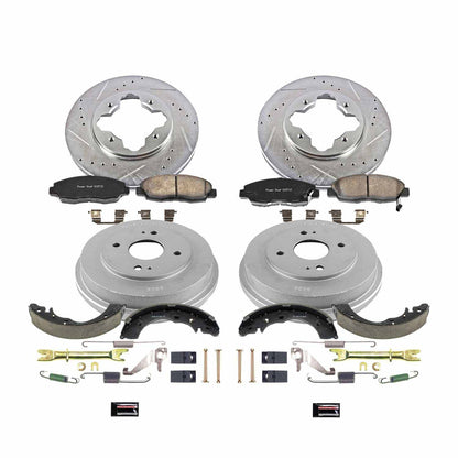 PowerStop Power Stop 90-97 Honda Accord Front & Rear Z23 Evolution Sport Brake Kit K15105DK