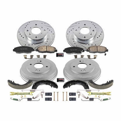 PowerStop Power Stop 98-02 Honda Accord Front & Rear Z23 Evolution Sport Brake Kit K15106DK