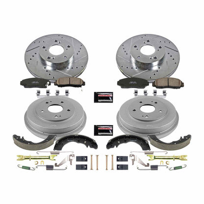 PowerStop Power Stop 06-11 Honda Civic Front & Rear Z23 Evolution Sport Brake Kit K15109DK