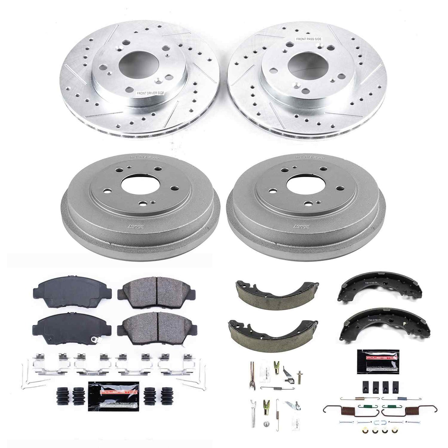 PowerStop Power Stop 06-08 Honda Civic Front & Rear Z23 Evolution Sport Brake Kit K15110DK