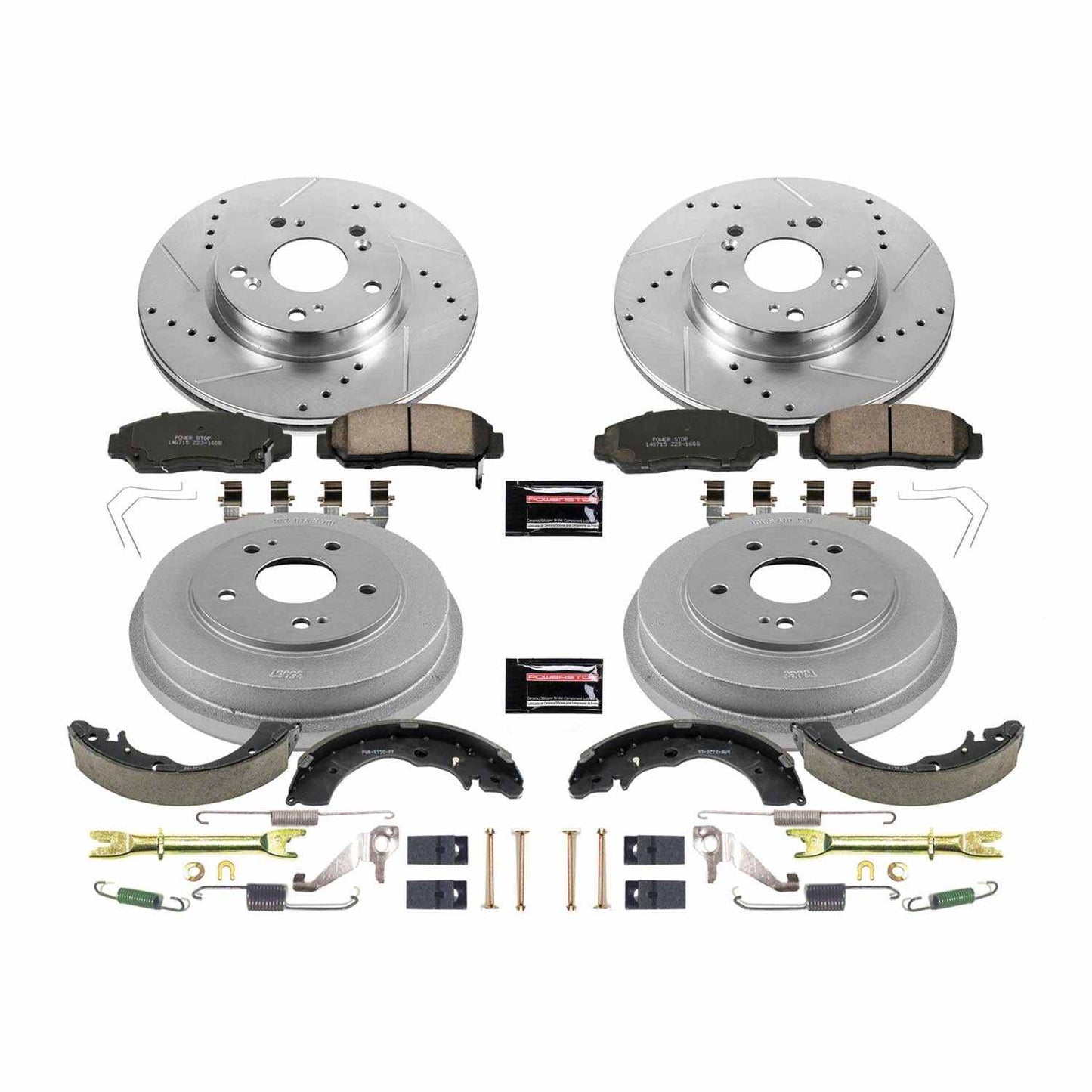 PowerStop Power Stop 12-15 Honda Civic Front & Rear Z23 Evolution Sport Brake Kit K15113DK