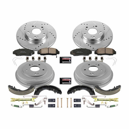 PowerStop Power Stop 12-15 Honda Civic Front & Rear Z23 Evolution Sport Brake Kit K15113DK