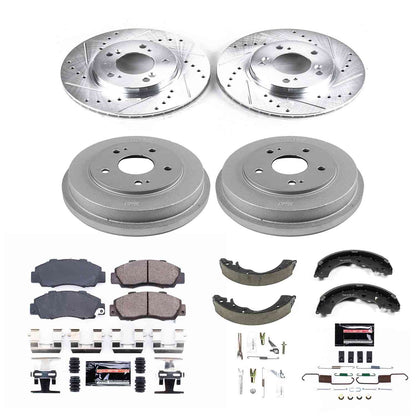 PowerStop Power Stop 97-01 Honda CR-V Front & Rear Z23 Evolution Sport Brake Kit K15114DK