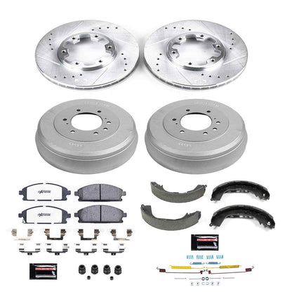 PowerStop Power Stop 96-98 Nissan Pathfinder Front & Rear Z36 Truck & Tow Brake Kit K15116DK-36