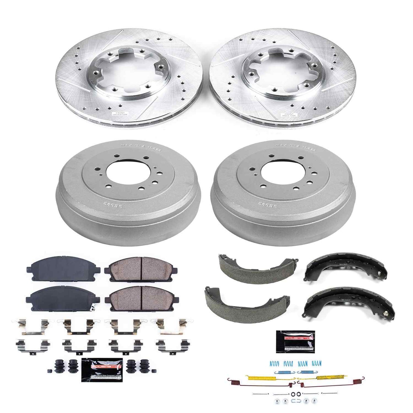 PowerStop Power Stop 96-98 Nissan Pathfinder Front & Rear Z23 Evolution Sport Brake Kit K15116DK