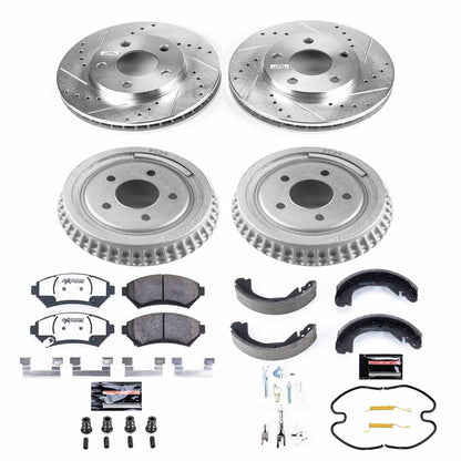 PowerStop Power Stop 97-01 Buick Century Front & Rear Z26 Street Warrior Brake Kit K15120DK-26