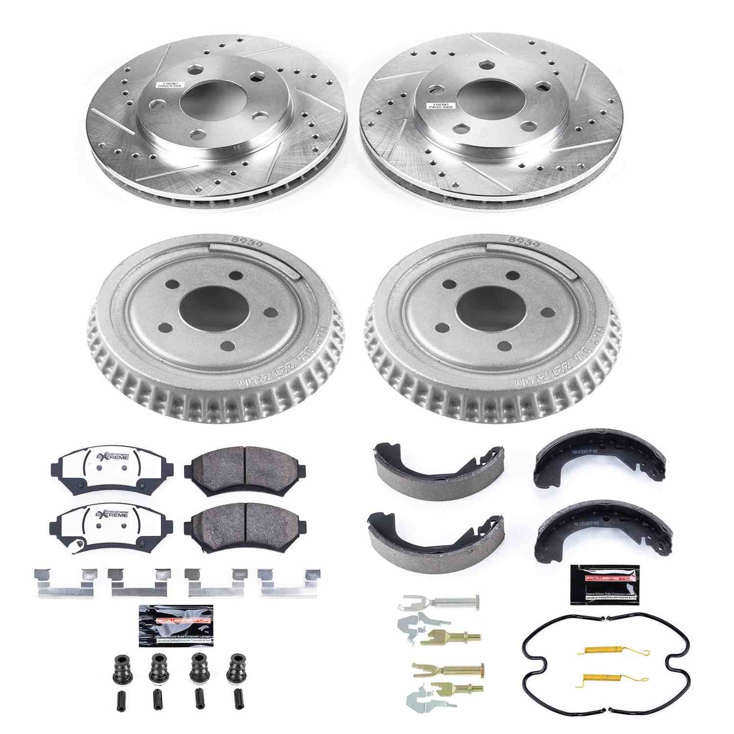 PowerStop Power Stop 02-03 Buick Century Front & Rear Z26 Street Warrior Brake Kit K15121DK-26