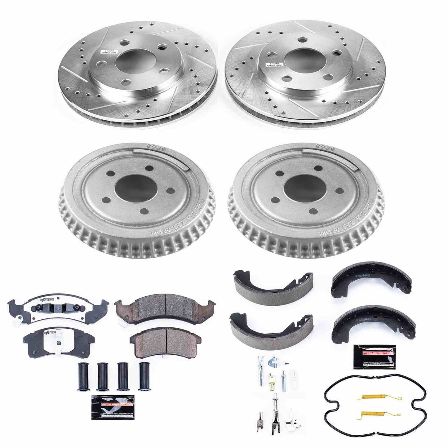 PowerStop Power Stop 94-99 Buick LeSabre Front & Rear Z26 Street Warrior Brake Kit K15123DK-26