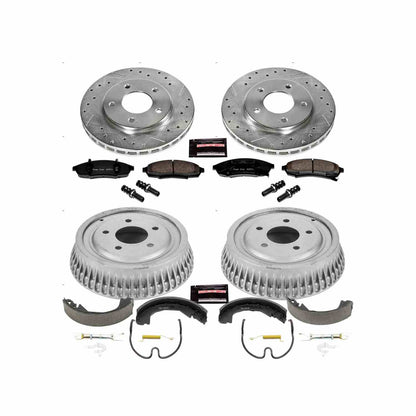 PowerStop Power Stop 1995 Chevrolet Lumina Front & Rear Z23 Evolution Sport Brake Kit K15124DK