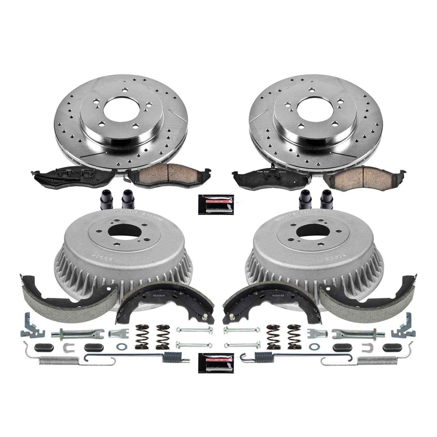 PowerStop Power Stop 93-02 Mercury Villager Front & Rear Z23 Evolution Sport Brake Kit K15131DK