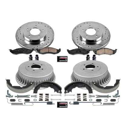 PowerStop Power Stop 93-02 Mercury Villager Front & Rear Z23 Evolution Sport Brake Kit K15131DK