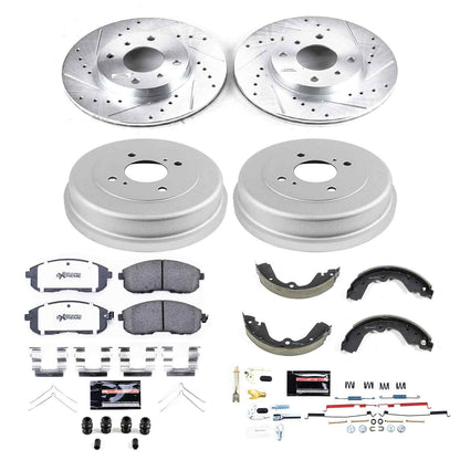 PowerStop Power Stop 93-99 Nissan Altima Front & Rear Z26 Street Warrior Brake Kit K15135DK-26