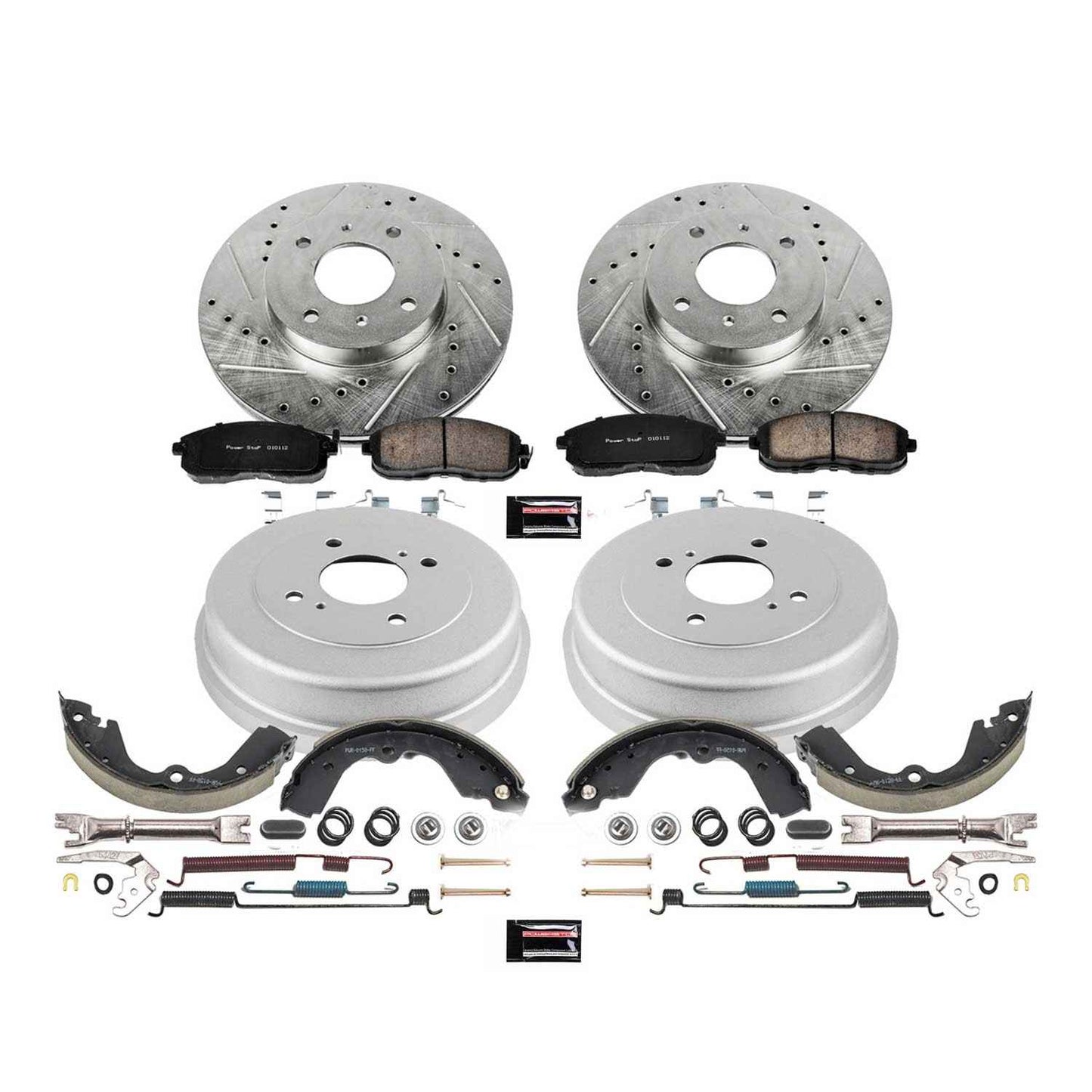 PowerStop Power Stop 93-99 Nissan Altima Front & Rear Z23 Evolution Sport Brake Kit K15135DK