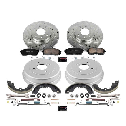 PowerStop Power Stop 93-99 Nissan Altima Front & Rear Z23 Evolution Sport Brake Kit K15135DK