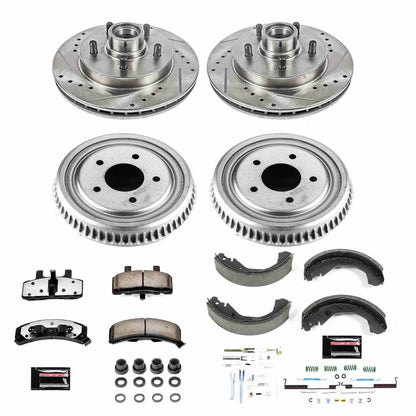 PowerStop Power Stop 95-00 Chevrolet Tahoe Front & Rear Z36 Truck & Tow Brake Kit K15138DK-36