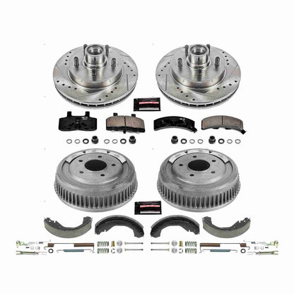 PowerStop Power Stop 95-00 Chevrolet Tahoe Front & Rear Z23 Evolution Sport Brake Kit K15138DK