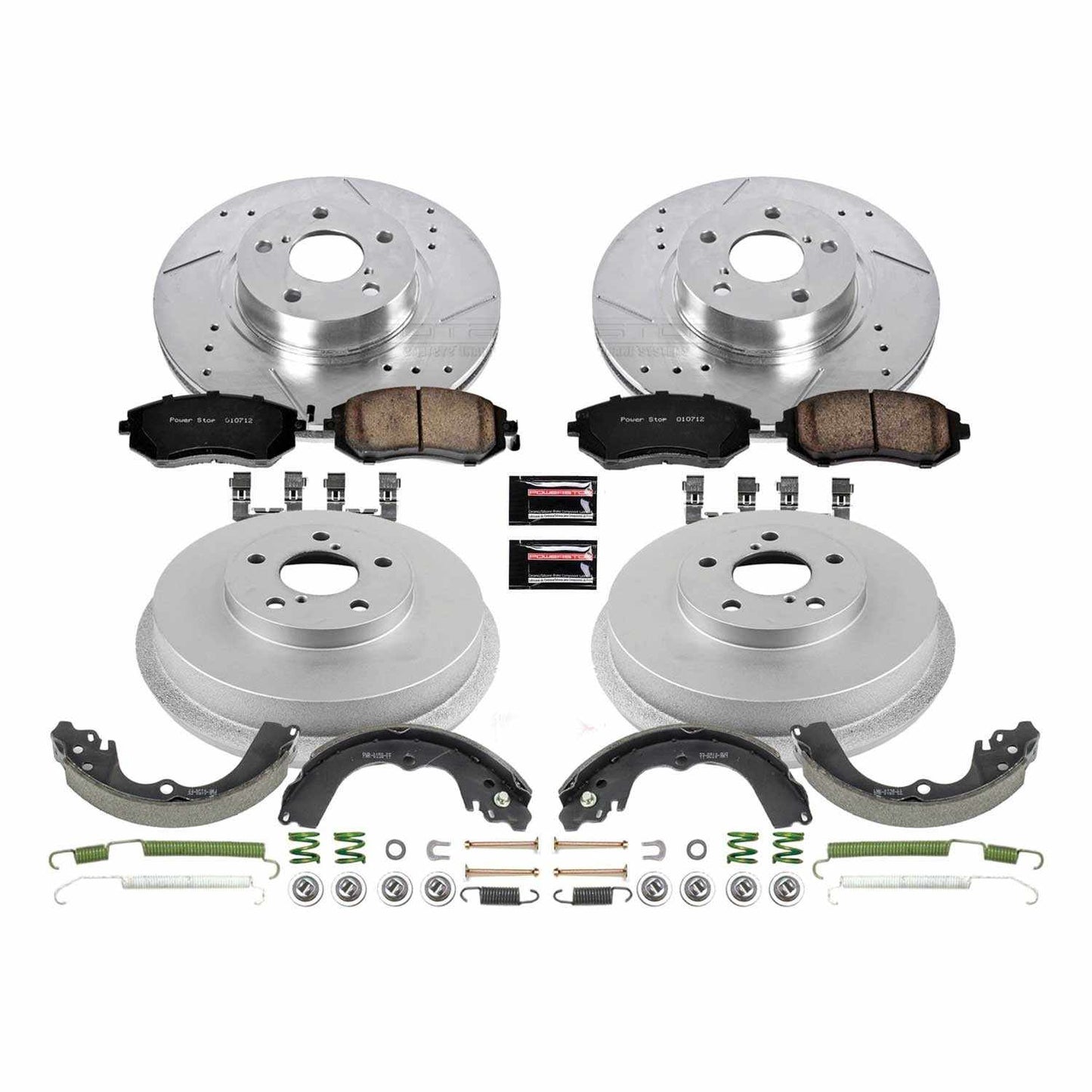 PowerStop Power Stop 02-03 Subaru Impreza Front & Rear Z23 Evolution Sport Brake Kit K15141DK